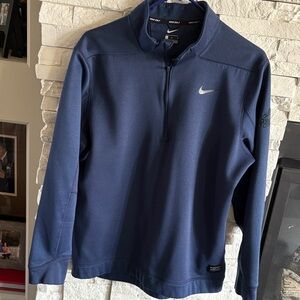 Nike Men's Deep Blue Performance quarter zip pullover